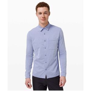 Lululemon Athletica Men’s Commission Long Sleeve Shirt Size M Harbor Blue